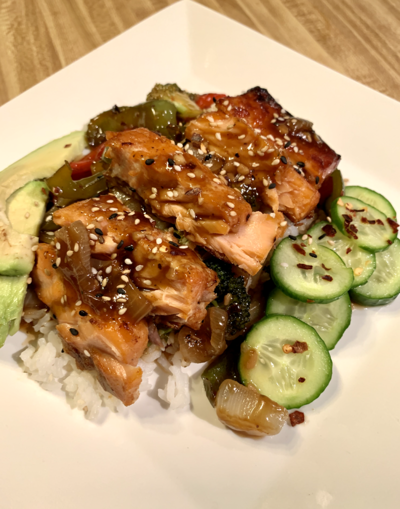 Brown Sugar Teriyaki Salmon & Vegetables - Soul Of A Cook